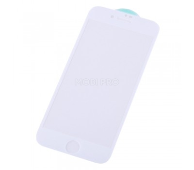 Защитное стекло "Стандарт" для iPhone 7/8/SE (2020) Белое (Полное покрытие)