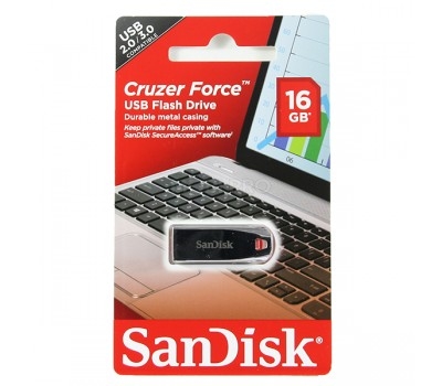 USB-флеш (USB 2.0) 16GB SanDisk Cruzer Force Серебро