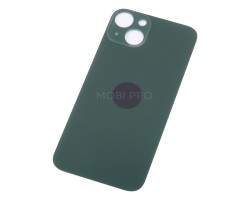 Задняя крышка для iPhone 13 Зеленый (стекло, широкий вырез под камеру, логотип)