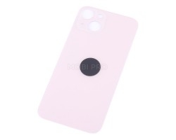 Задняя крышка для iPhone 13 Розовый (стекло, широкий вырез под камеру, логотип)