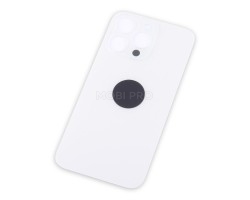 Задняя крышка для iPhone 13 Pro Белый (стекло, широкий вырез под камеру, логотип)