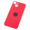 Задняя крышка для iPhone 14 Красный (стекло, широкий вырез под камеру, логотип)
