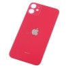 Задняя крышка для iPhone 11 Красный (стекло, широкий вырез под камеру, логотип)