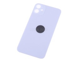 Задняя крышка для iPhone 11 Фиолетовый (стекло, широкий вырез под камеру, логотип)