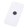Задняя крышка для iPhone 11 Белый (стекло, широкий вырез под камеру, логотип)