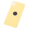 Задняя крышка для iPhone 11 Желтый (стекло, широкий вырез под камеру, логотип)