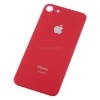 Задняя крышка для iPhone 8 Красный (стекло, широкий вырез под камеру, логотип)