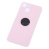 Задняя крышка для iPhone 13 mini Розовый (стекло, широкий вырез под камеру, логотип)