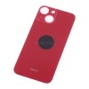 Задняя крышка для iPhone 13 mini Красный (стекло, широкий вырез под камеру, логотип)
