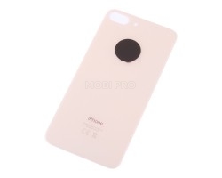 Задняя крышка для iPhone 8 Plus Золото (стекло, широкий вырез под камеру, логотип) - Премиум