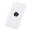 Задняя крышка для iPhone 11 Pro Белый  (стекло, широкий вырез под камеру, логотип) - Премиум