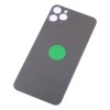 Задняя крышка для iPhone 11 Pro Max Серый (стекло, широкий вырез под камеру, логотип) - Премиум