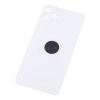 Задняя крышка для iPhone 11 Pro Max Белый (стекло, широкий вырез под камеру, логотип) - Премиум