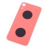 Задняя крышка для iPhone Xr Коралловый (стекло, широкий вырез под камеру, логотип)