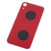 Задняя крышка для iPhone Xr Красный (стекло, широкий вырез под камеру, логотип)