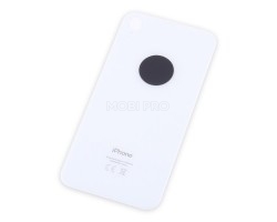 Задняя крышка для iPhone Xr Белый (стекло, широкий вырез под камеру, логотип)