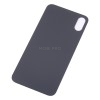 Задняя крышка для iPhone X Серый (стекло, широкий вырез под камеру, логотип) - Премиум