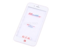 Стекло для переклейки MUSTTBY iPhone 8 Plus в сборе с рамкой и OCA Белый