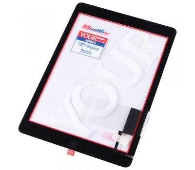 Стекло для переклейки MUSTTBY iPad Air 5 в сборе с тачскрином и OCA Черный