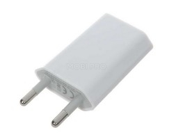 Сетевое зарядное устройство USB для iPhone "Призма" (5W) (тех.упак.) Белый