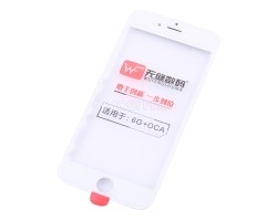 Стекло для iPhone 6 в сборе с рамкой и OCA пленкой WUFENG Белое