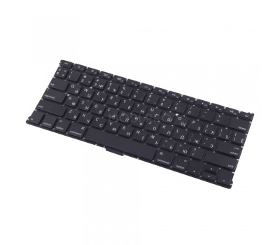 Клавиатура для ноутбука Apple Macbook A1369 2011+, с подсветкой, плоский Enter Черная