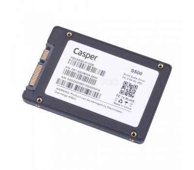 Внутренний SSD накопитель Casper S500 512GB (SATA III, 2.5", NAND 3D TLC)