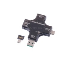 Тестер многофункциональный 12 в 1 (USB/Type-C/Micro)