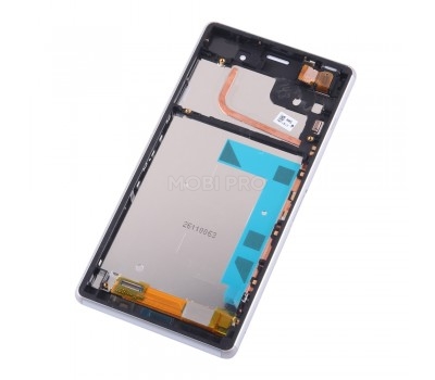 Дисплей с тачскрином Sony Xperia Z3 D6603 сервисный оригинал белый (white)