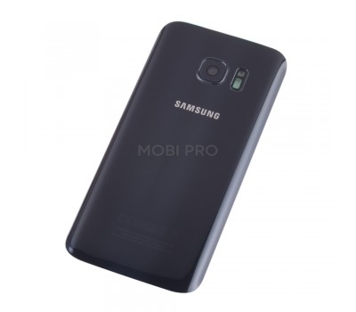 Задняя крышка для Samsung G930F (S7) Черный - Премиум