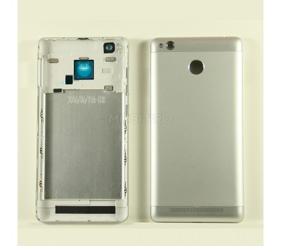 Задняя крышка для Xiaomi Redmi 3S/3 Pro Серебро