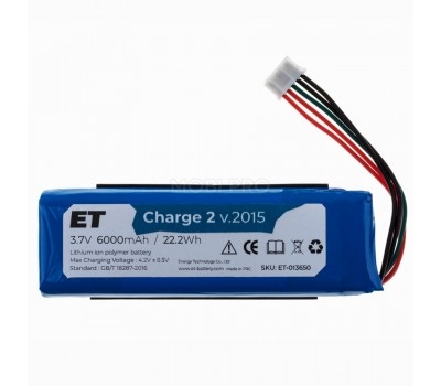 АКБ для JBL Charge 2/Charge 2+/Charge 3 2015 (CS-JML310SL) (прямая полярность)