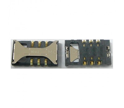 Коннектор SIM для Samsung i8160/i8190/i8200/E2232/i8350/S5260/S5302/S5660/S7250/S7270/S7272/S7500