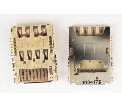 Коннектор SIM+MMC для LG D618/D855/D690/D724/H818/D335/H502 (G2 Mini/G3/G3 Stylus/G3s/G4/L Bello)