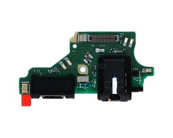 Шлейф для Huawei P20 Lite (ANE-LX1) плата на системный разъем/разъем гарнитуры/микрофон