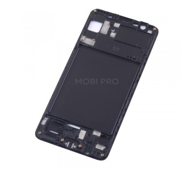 Рамка дисплея для Samsung A750F (A7 2018) Черная (возможен дефект ЛКП)