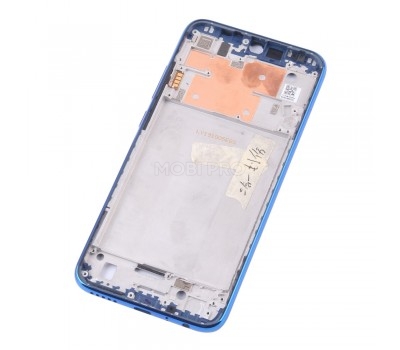 Рамка дисплея для Xiaomi Redmi Note 8/Note 8 (2021) Синяя (возможен дефект ЛКП)