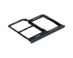 Контейнер SIM для Samsung A405F (A40) Черный