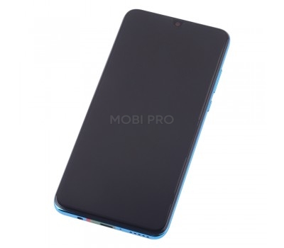 Дисплей для Huawei P30 Lite/Nova 4e в сборе с рамкой и АКБ Синий - OR