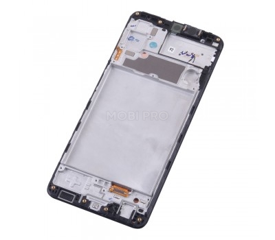 Дисплей для Samsung Galaxy A22 4G (A225F) модуль с рамкой Черный - OR (SP)