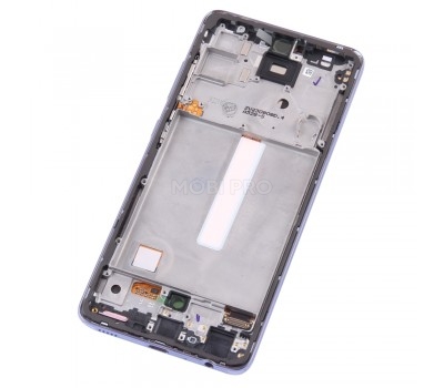 Дисплей для Samsung Galaxy A52/A52 5G/A52s 5G (A525F/A526B/A528B) модуль с рамкой Фиолетовый - OR (SP)