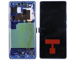 Дисплей для Samsung Galaxy S10 Lite (G770F) модуль с рамкой Синий - OR (SP)