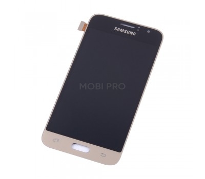 Дисплей для Samsung J120F (J1 2016) в сборе с тачскрином Золото - (AMOLED, с регулировкой подсветки)