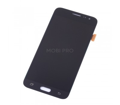Дисплей для Samsung J320F (J3 2016) в сборе с тачскрином Черный - (AMOLED, с регулировкой подсветки)