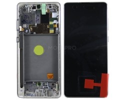 Дисплей для Samsung Galaxy Note 10 Lite (N770F) модуль с рамкой Серебро - OR (SP)