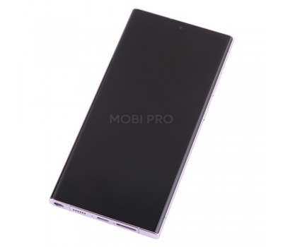 Дисплей для Samsung Galaxy S23 Ultra (S918B) модуль с рамкой Фиолетоовый - OR (SP)