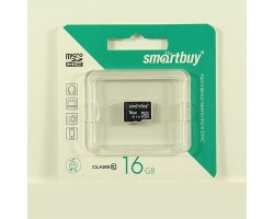 Карта памяти MicroSDHC 16GB Class 10 Smartbuy без адаптера