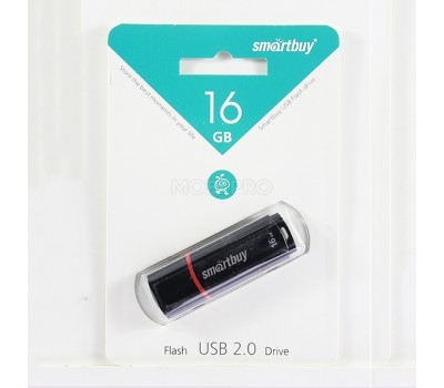 USB-флеш (USB 2.0) 16GB Smartbuy Crown Черный