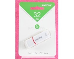 USB-флеш (USB 2.0) 32GB Smartbuy Crown Белый