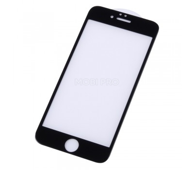 Защитное стекло "Оптима" для iPhone 6/6S Черное (Закалённое, полное покрытие)